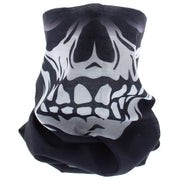 Black Grinning Skull Face Covering/ Gaiter/ Snood