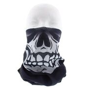 Black Grinning Skull Face Covering/ Gaiter/ Snood