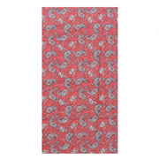 Retro Red Paisley Print Face Covering/ Gaiter/ Snood