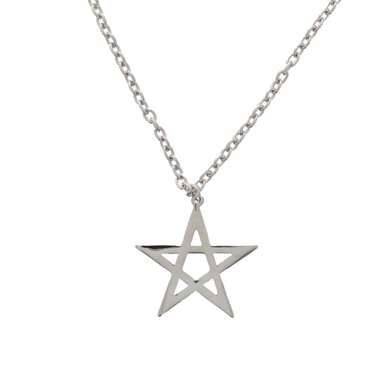 Pentacle Pendant on Adjustable 60cm Chain Necklace
