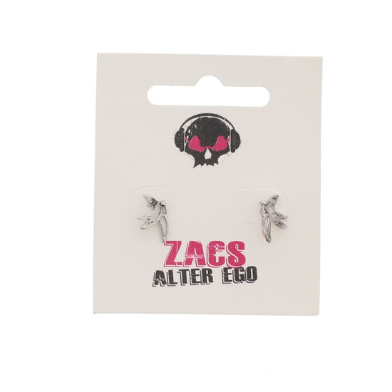 Cut Out Silver Swallow Stud Earrings - 1.5cm Width