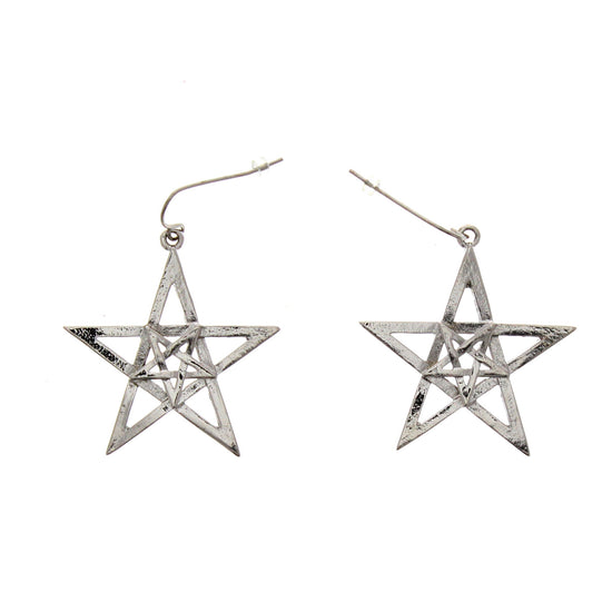 Double Pentagram Earrings