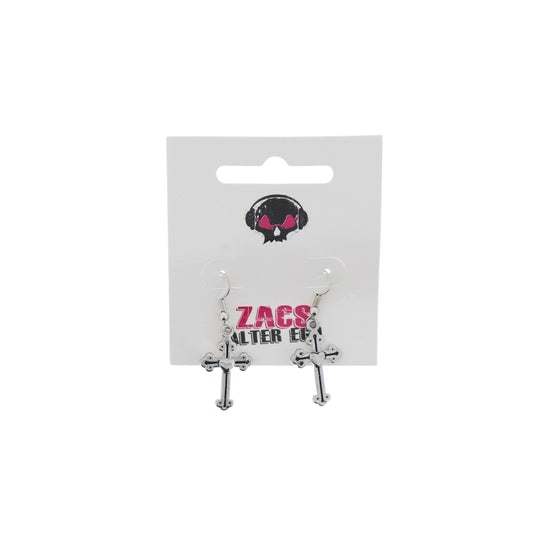 Cross Earrings with Heart