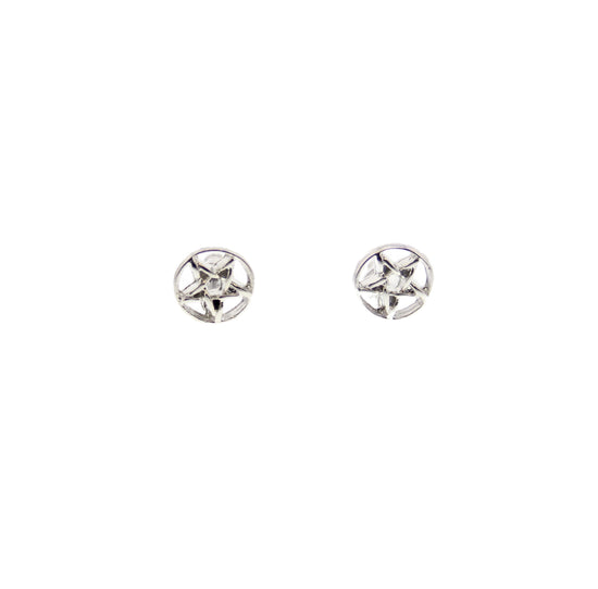 Pentagram Stud Earrings
