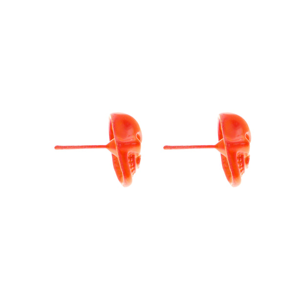 Small Skull Stud Earrings - Approx. 0.9cm Width