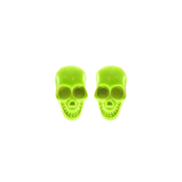 Small Skull Stud Earrings - Approx. 0.9cm Width