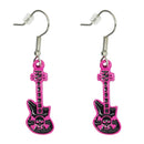 Fuchsia Pink & Black Electric Guitar