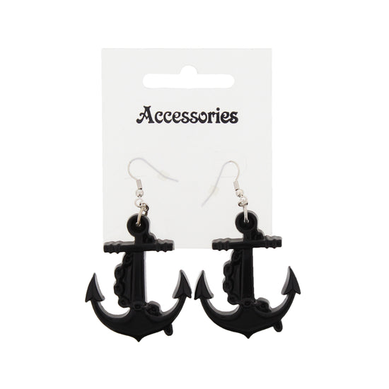 Plastic Anchor Earrings