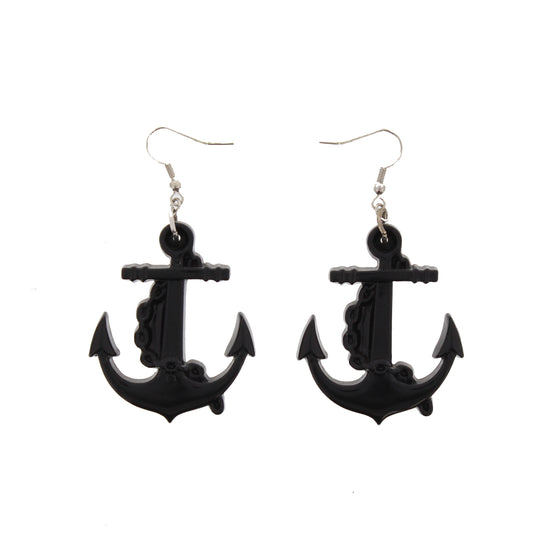 Plastic Anchor Earrings