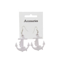 Plastic Anchor Earrings