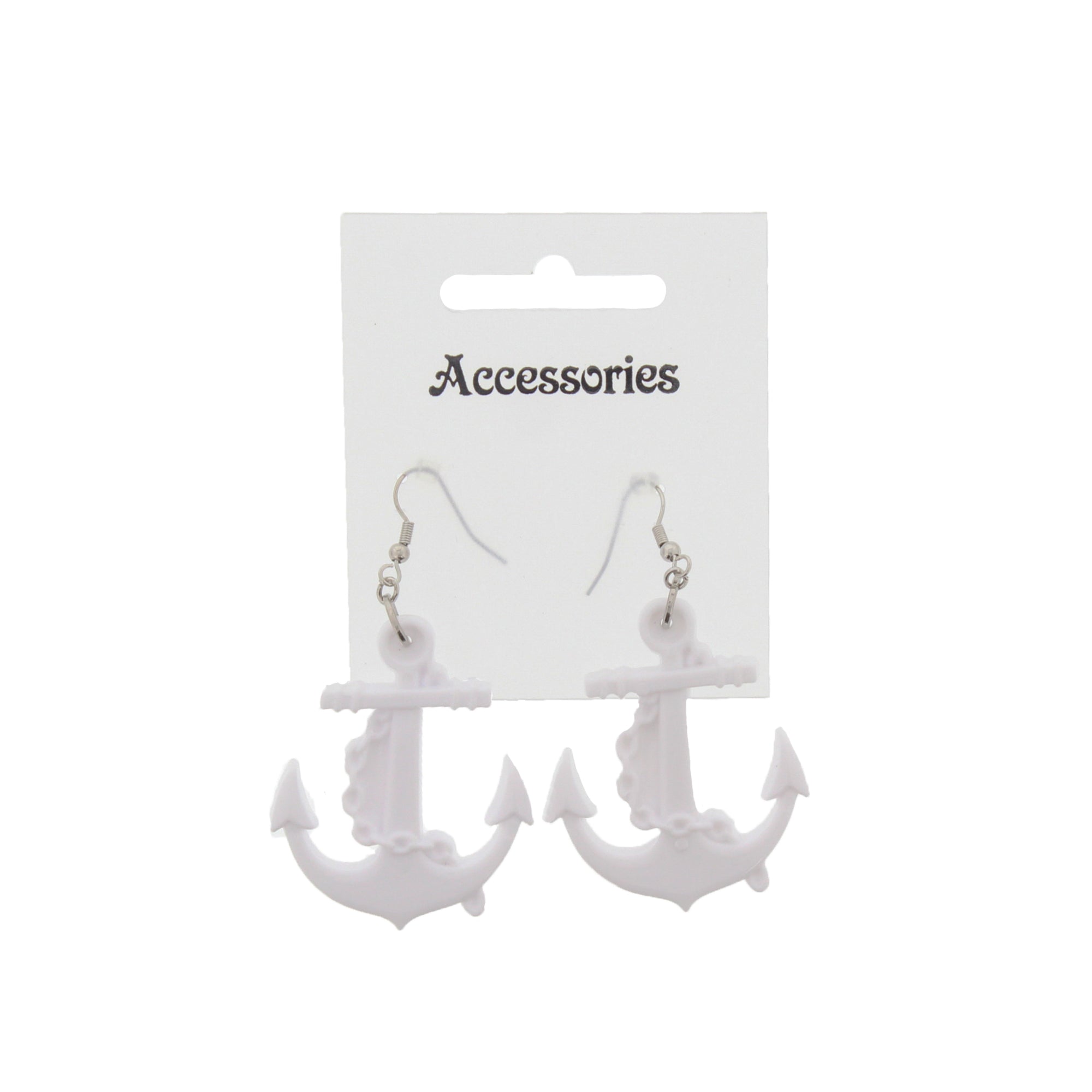 Plastic Anchor Earrings