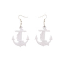 Plastic Anchor Earrings