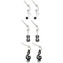 Musical Note with Jet Stone, Treble Clef