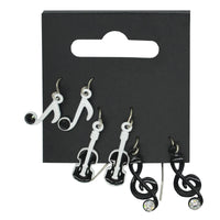 Musical Note with Jet Stone, Treble Clef