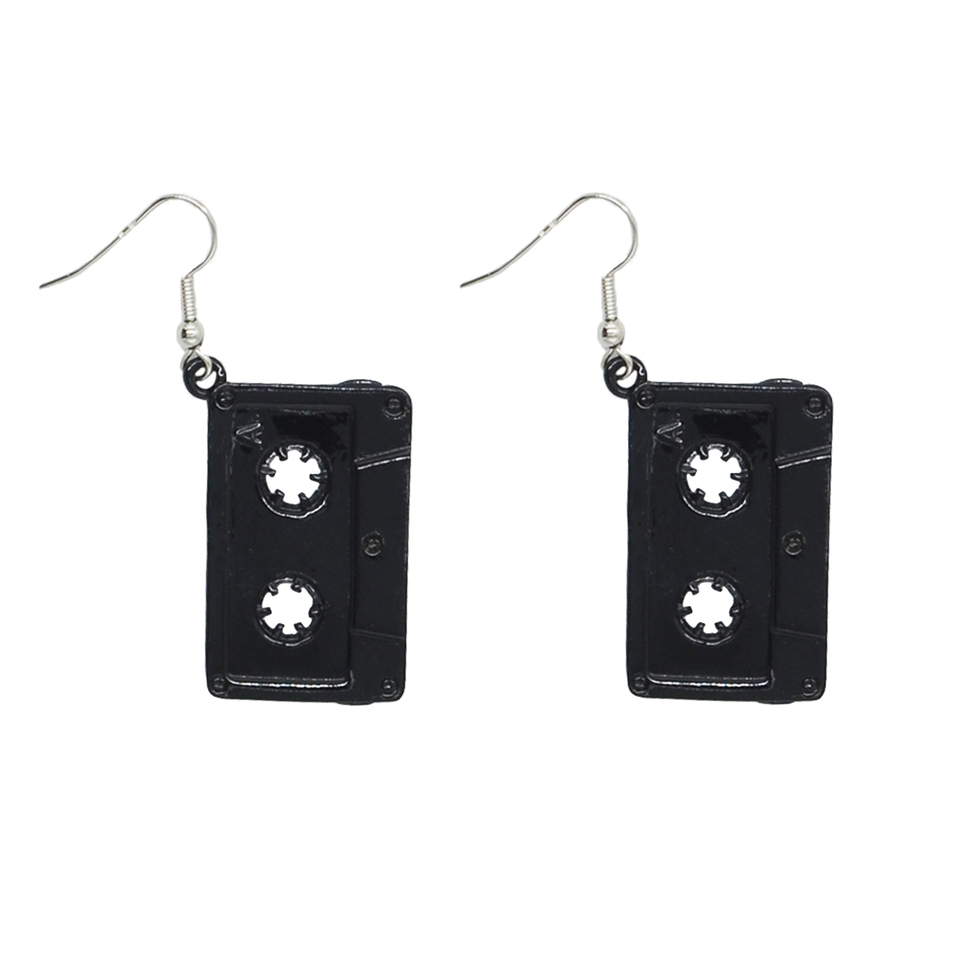 Black Cassette Earrings