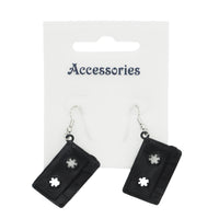 Black Cassette Earrings