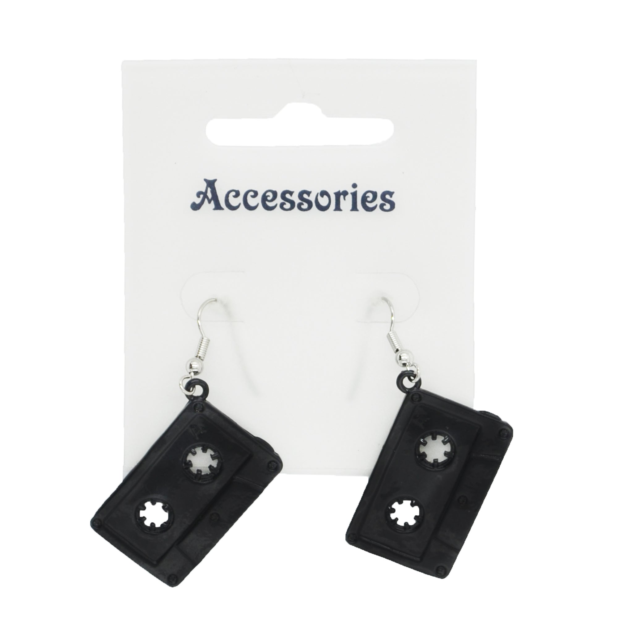 Black Cassette Earrings