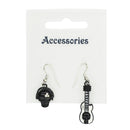 Headphones & Guitar with Skull Earrings