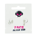 Musical Note Stud Earrings with Diamante Stone