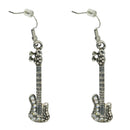 Electric Guitar Earrings with Diamante Stones