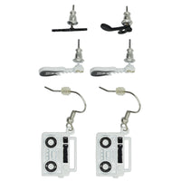 Electric Guitar, Musical Notes Studs & Boombox Earrings