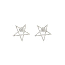 Pentagram Stud Earrings