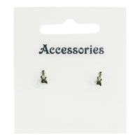 Black Electric Guitar Stud Earrings