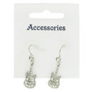 Electric Guitar Earrings with Diamante Stones