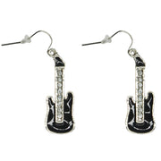 Electric Guitar Earrings with Diamante Stones