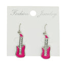 Electric Guitar Earrings with Diamante Stones