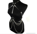 PU Straps & Chain Top Harness/ Body Brace