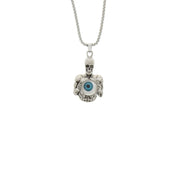 Evil Eye & Skeleton Pendant Necklace