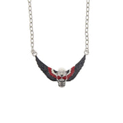 Skull with Wings Necklace (Chain 46cm)