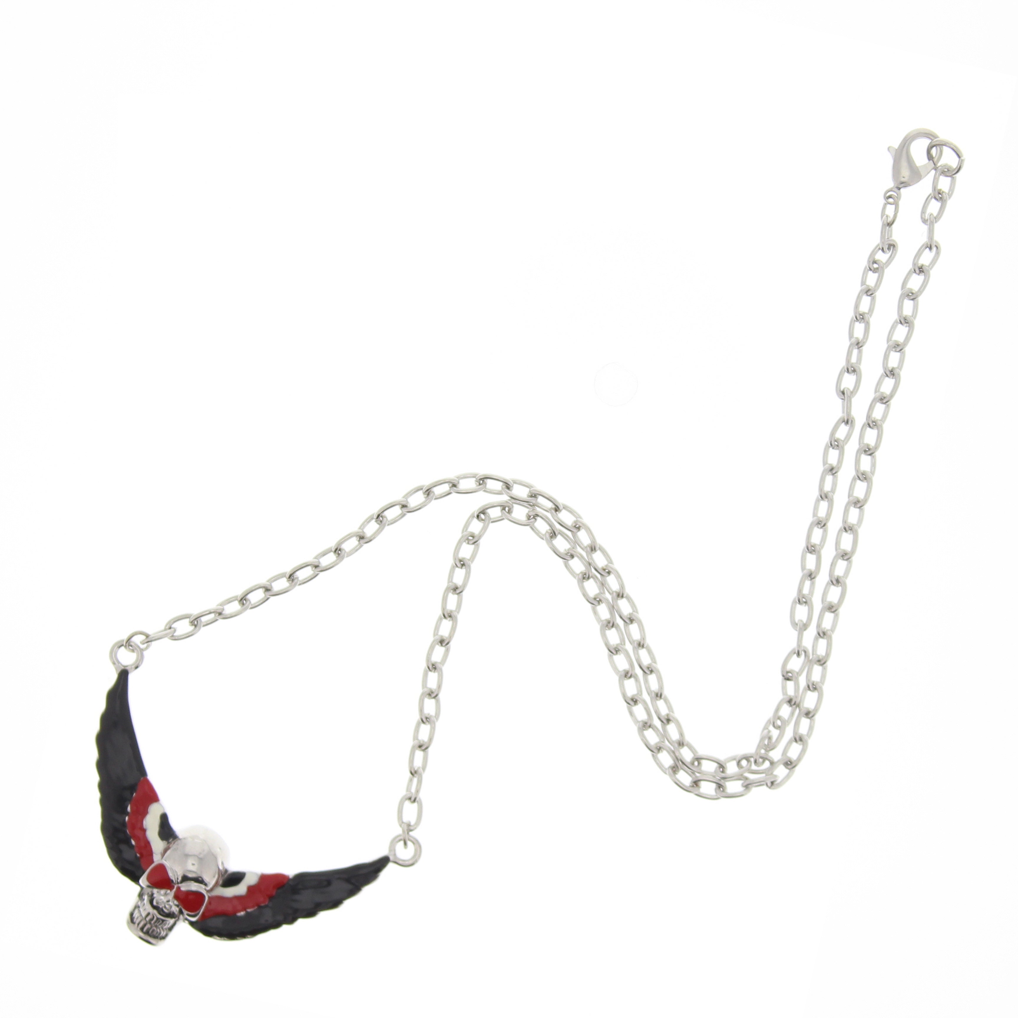 Skull with Wings Necklace