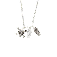 Skull & Crossbones, Open Coffin Necklace