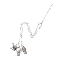 Skull & Crossbones, Open Coffin Necklace