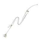 Diamonte Skull and Crossbone and Cross Necklace