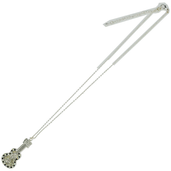 Guitar Necklace with Diamante Stones