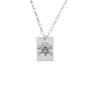 Silver Skull and Crossbone On Frame