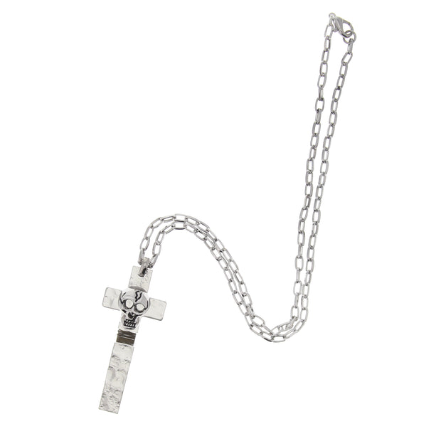 Skull on Cross Necklace