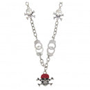 Pirate Skull and Crossbone Necklace with Handcuffs