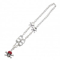 Pirate Skull and Crossbone Necklace with Handcuffs