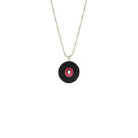 Disco Record Necklace