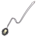 Cameo Skull and Crossbones Necklace