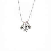 Mini Skull and Skull and Crossbone Necklace