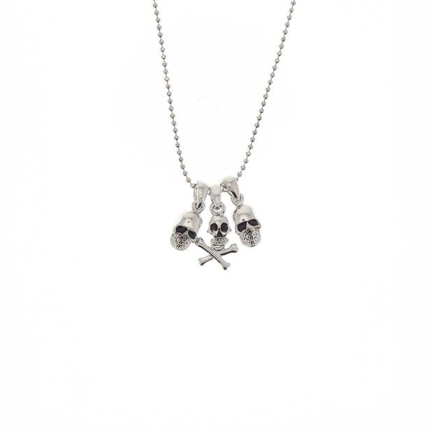 Mini Skull and Skull and Crossbone Necklace