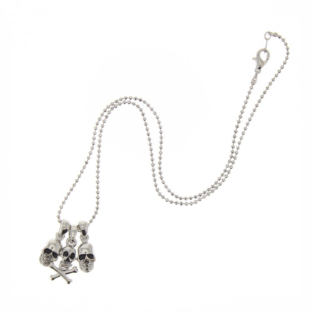 Mini Skull and Skull and Crossbone Necklace