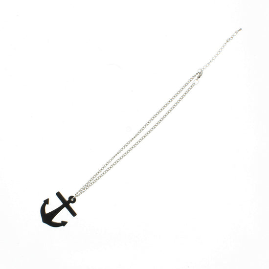 Anchor Pendant on Adjustable Chain Necklace