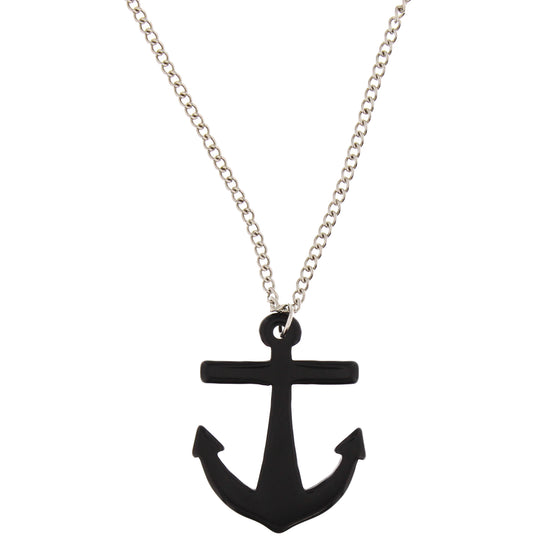 Anchor Pendant on Adjustable Chain Necklace
