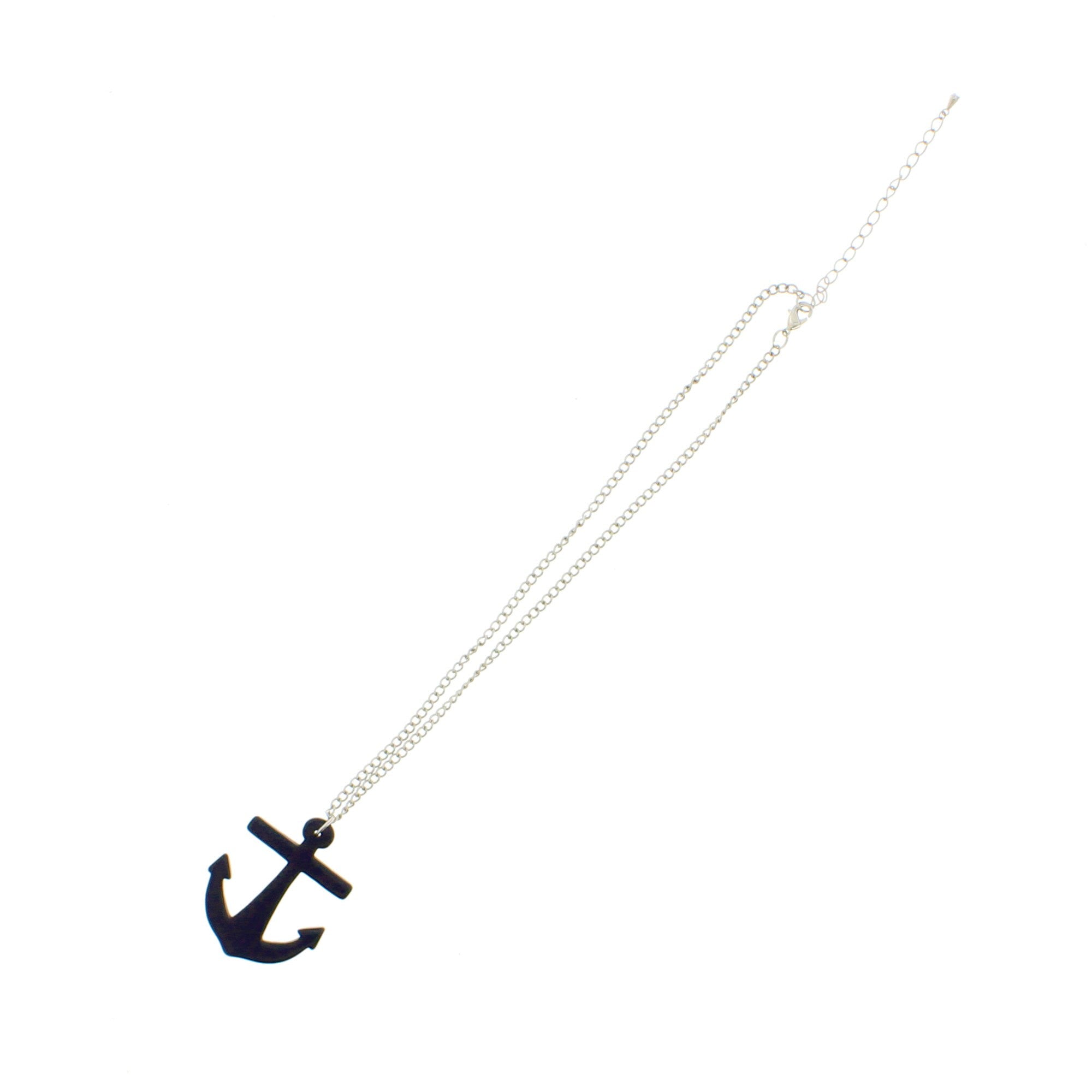 Anchor Pendant on Adjustable Chain Necklace
